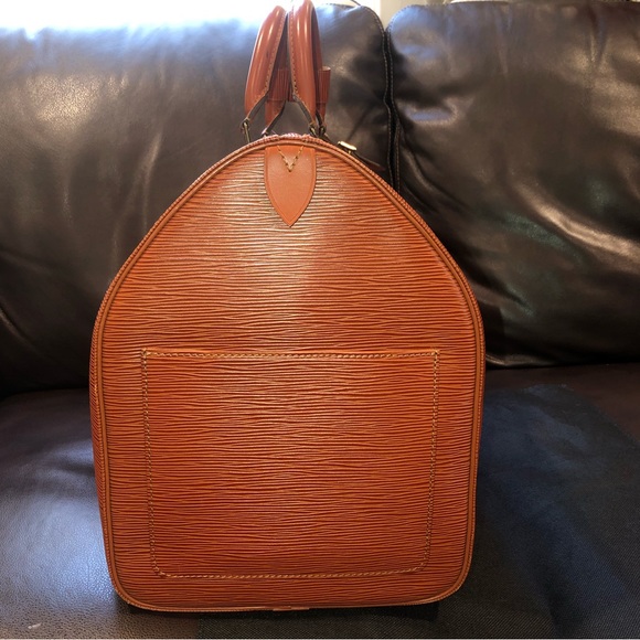 LOUIS VUITTON LV 50 Kenyan Fawn Epi Keepall Boston Travel Weekend Bag VI0970 - Picture 6 of 17